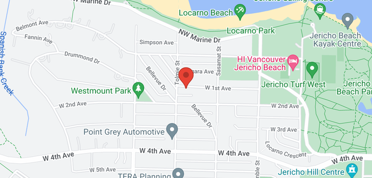 map of 4580 W 1ST AVENUE
